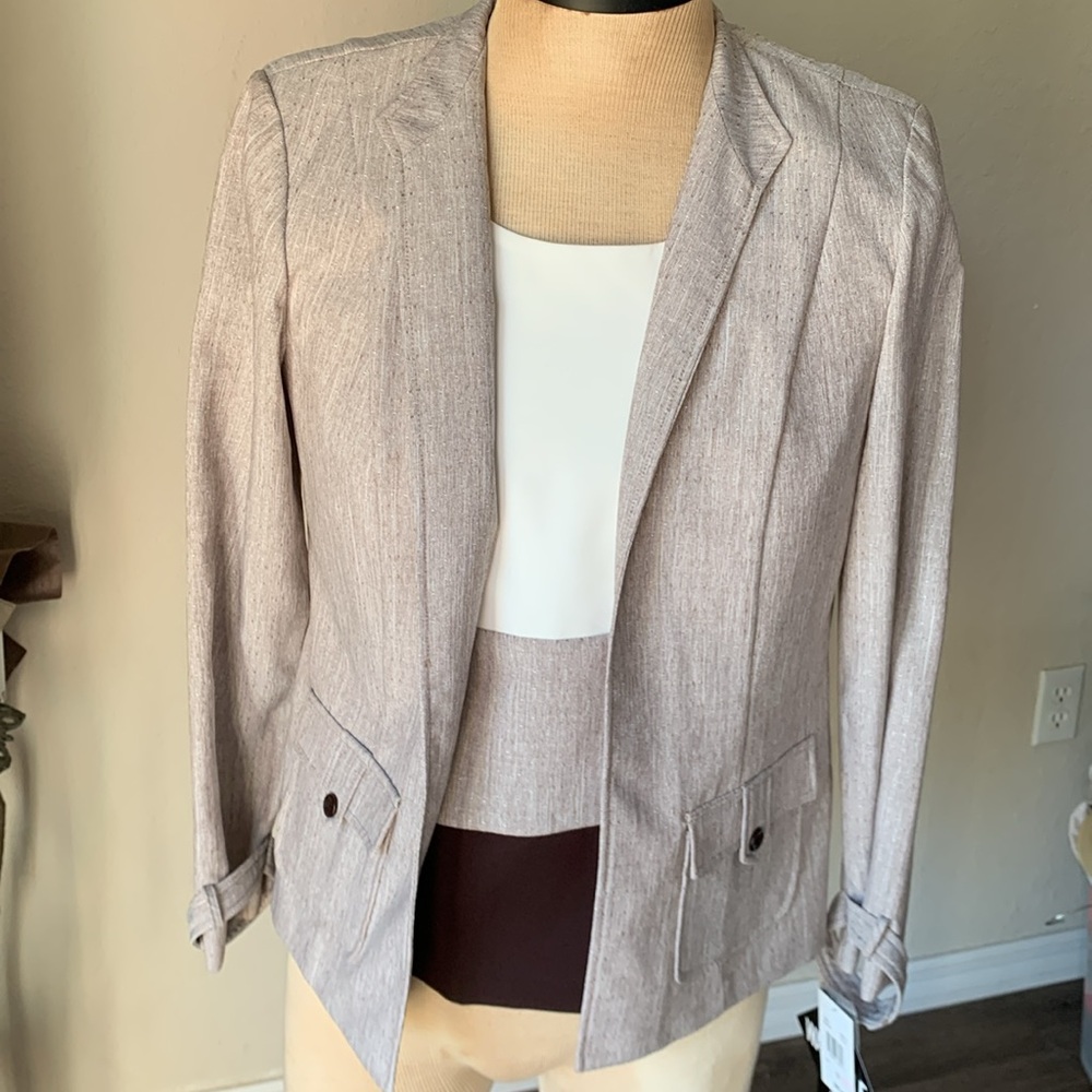 Perceptions New York lightweight, laser, and blouse new with tags pockets size12
